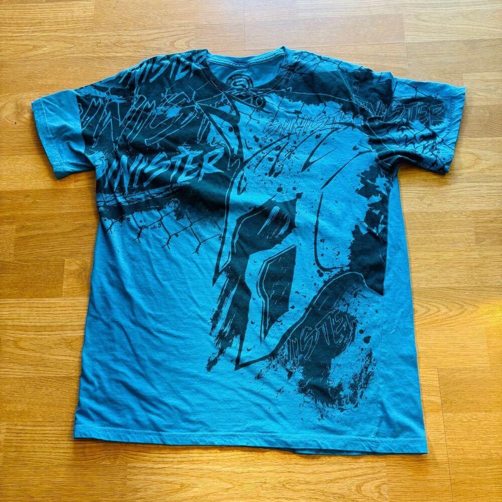 Y2K SINISTER T SHIRT MENS LARGE